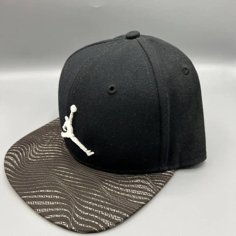 Air Jordan Hat Men‎ Black Retro Embroidered Logo Jumpman Snap Back Cap